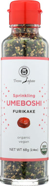 Muso From Japan Sprinkling Umeboshi Furikake, No Additives, Vegan Friendly, Usda Certified Organic, 2.4 Ounce (Pack Of 6)