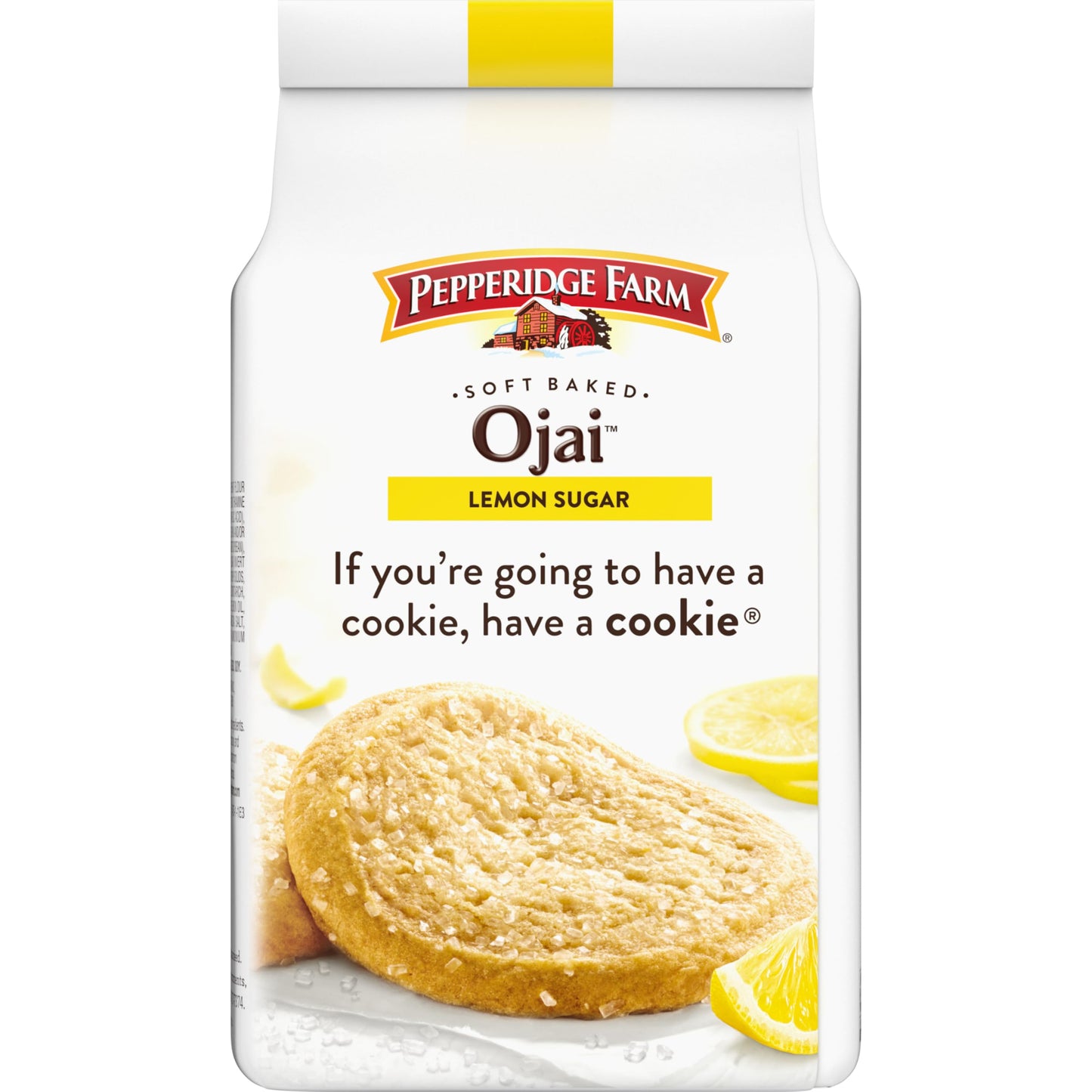 Pepperidge Farm Soft Baked Ojai Lemon Sugar Cookies, 8.6 Oz Bag (8 Cookies)