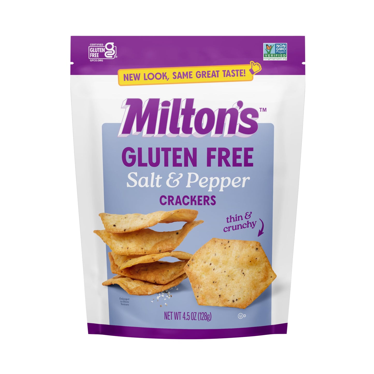 Miltons Craft Bakers Salt & Pepper Crackers, 4.5 Oz