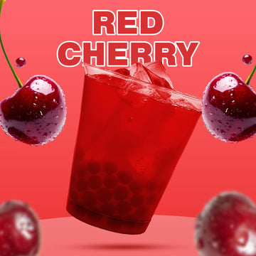 BOBAVIDA Popping Boba Pearls Variety Pack - Blue Raspberry & Red Cherry, 2 Tubs, ICEE-Inspired Flavor, Includes Straws