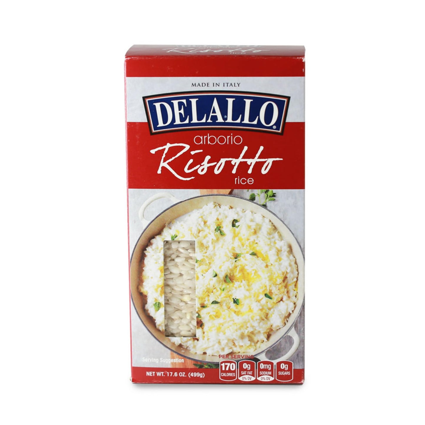 Delallo Arborio Rice, For Risotto, Made In Italy, Short Grain Rice With High Starch Content, Gluten-Free, Kosher, Non-Gmo, Vegan