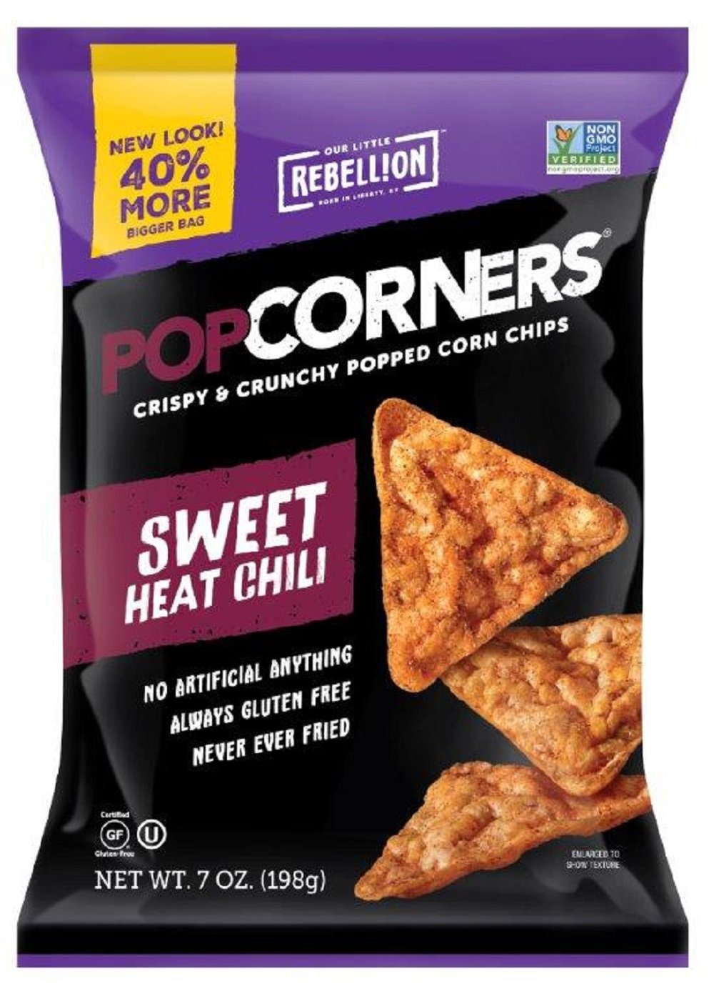 POPCORNERS Sweet Heat Chili, Popped Corn Chips (7oz)