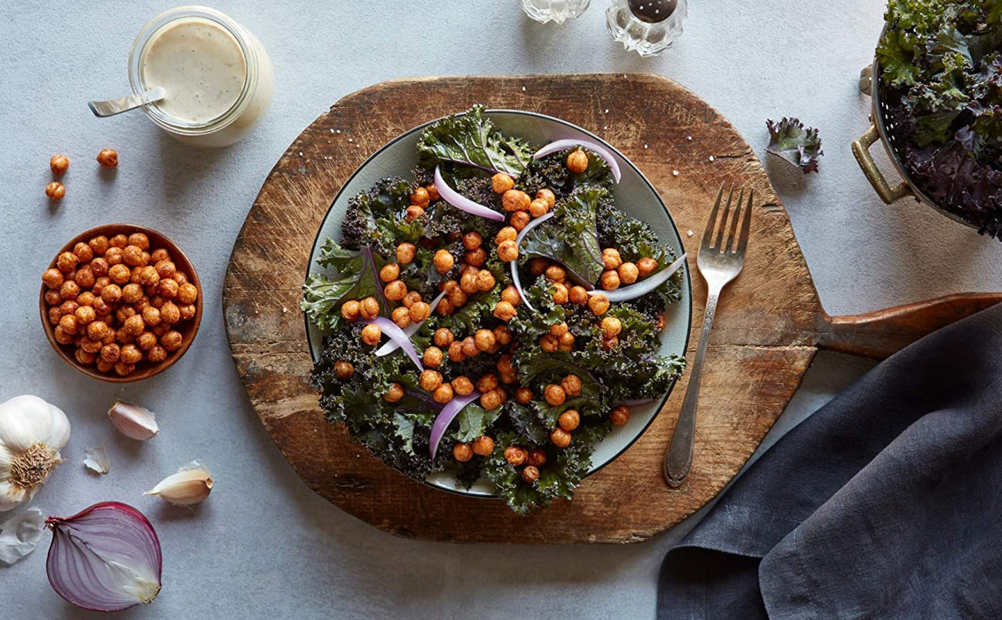 Saffron Road Organic Crunchy Chickpea Snacks-Gluten Free, Non-Gmo, Kosher, Vegan (Korean Bbq, 6 Oz (6 Pack))