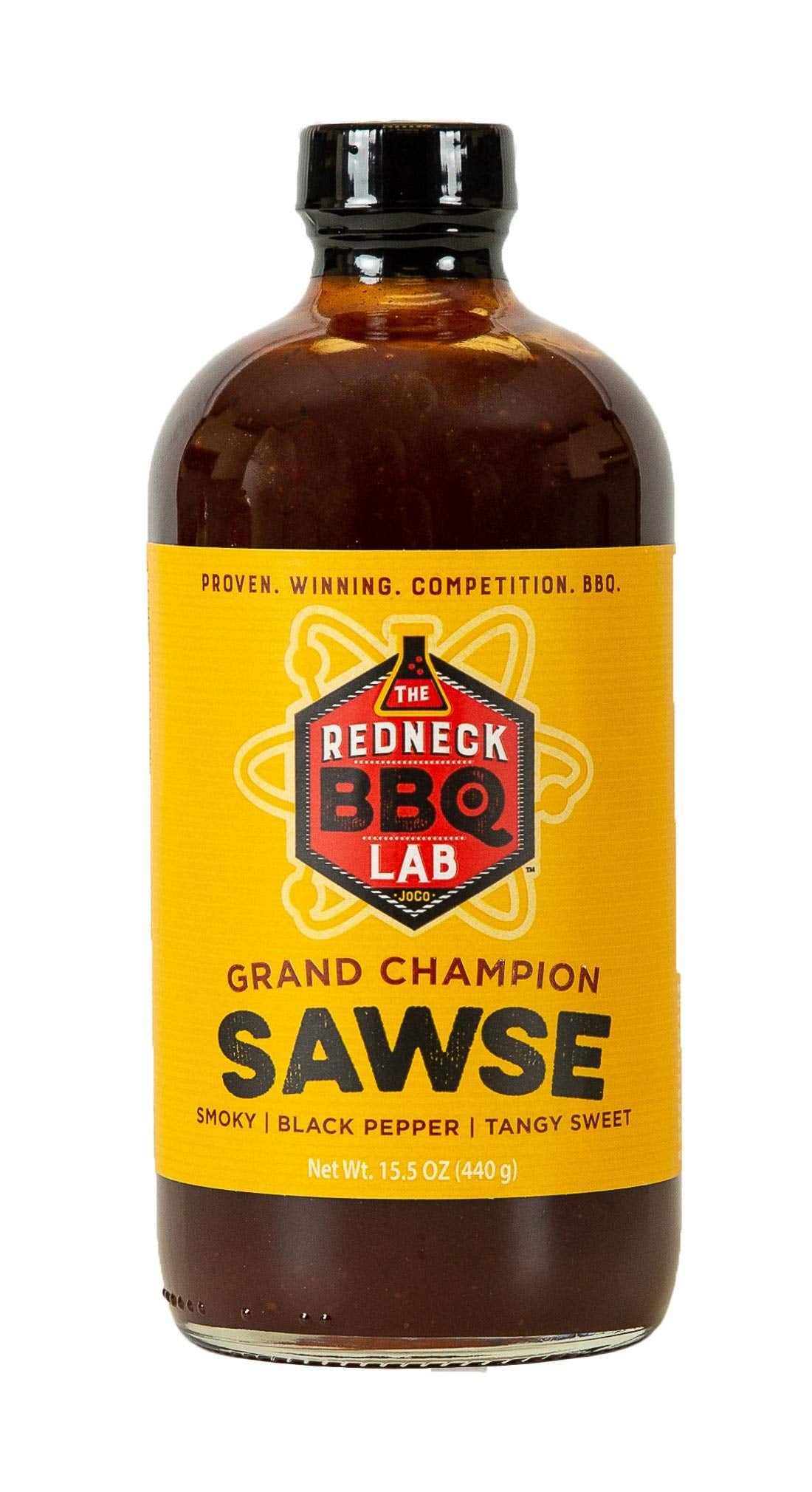 The Redneck Bbq Lab Sawse (Sauce) (Grand Champion Smoky Black Pepper Tangy Sweet)