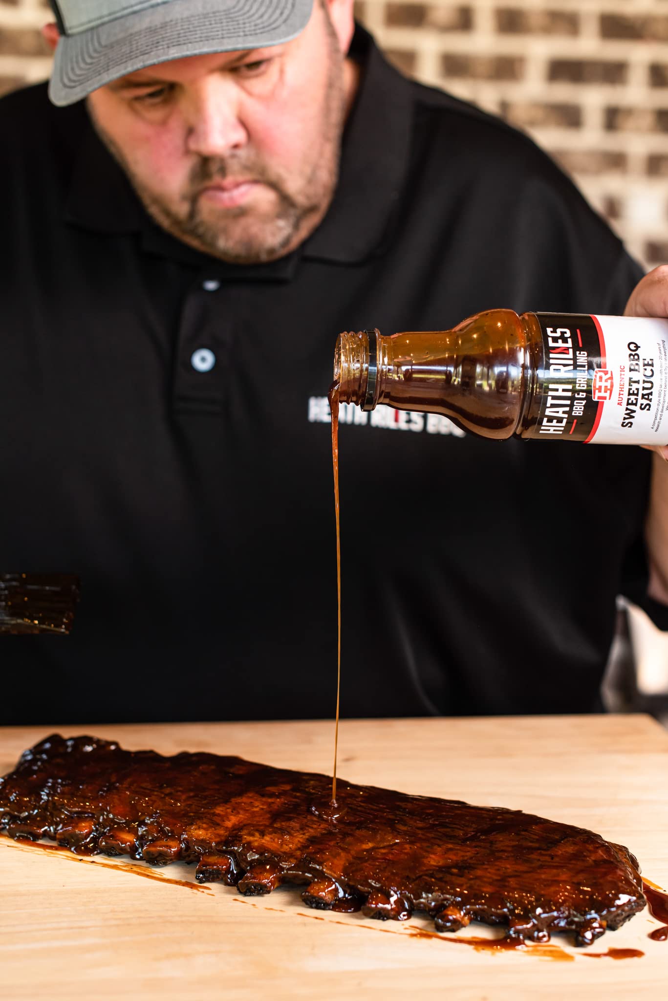 Heath Riles Bbq Sweet Barbecue Sauce, Champion Pitmaster Recipe, Bottle 16 Oz.