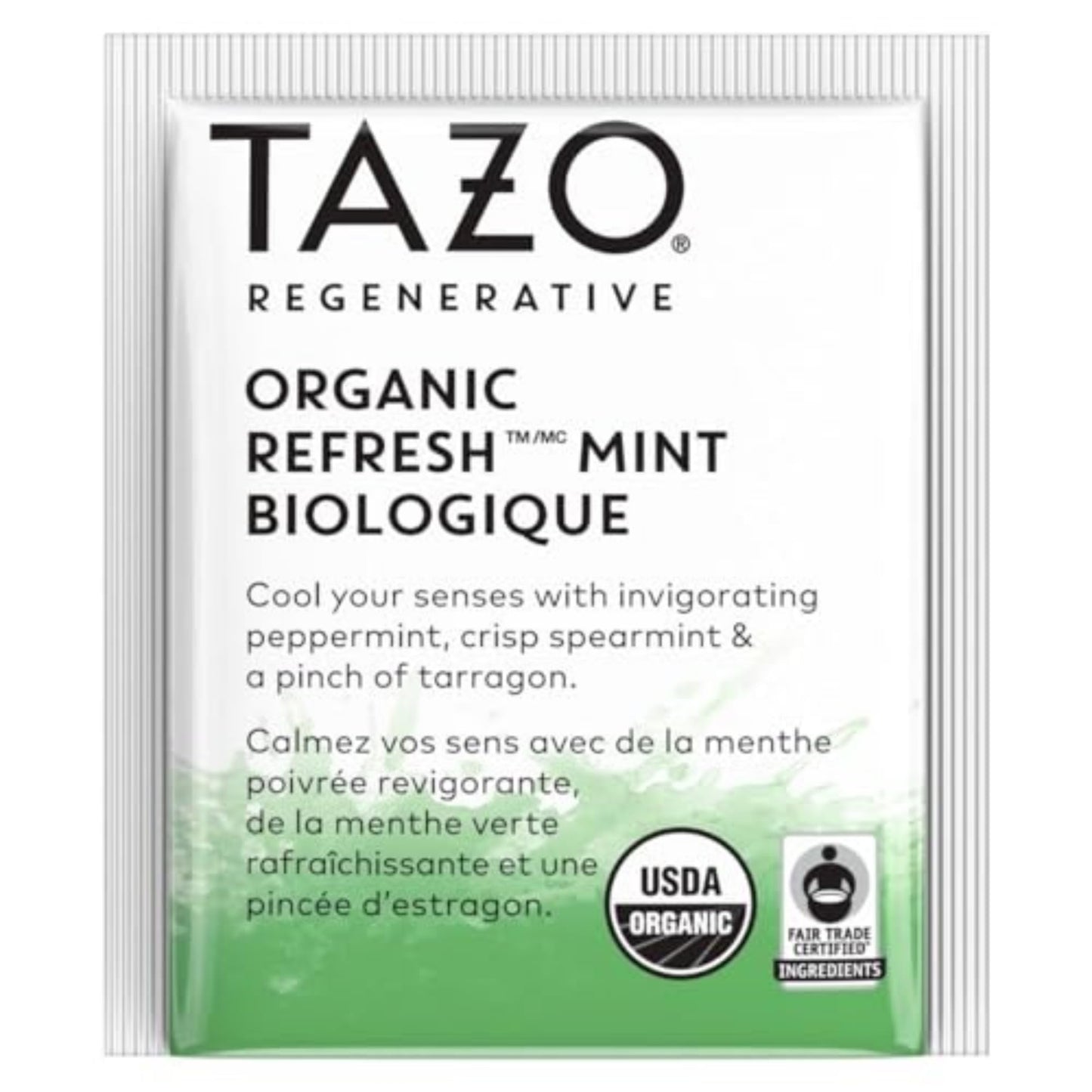 TAZO Refresh Mint Herbal Tea Bags, Caffeine Free, 96 Total Bags (16ct - Pack of 6)