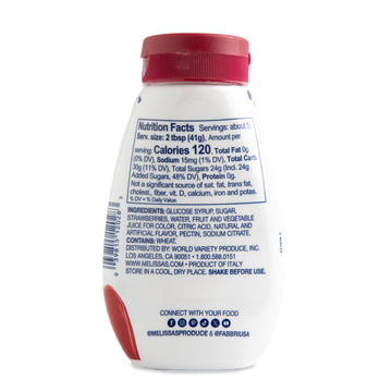 Fabbri Gourmet Dessert Sauce, Strawberry Flavor, Flavoring Sauce For Ice Cream, Desserts And Hot And Cold Beverages, Made In Ita