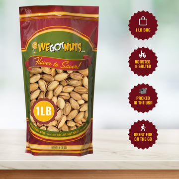 Turkish Pistachios Antep Roasted Salted, In Shell - We Got Nuts (1 Lb.)