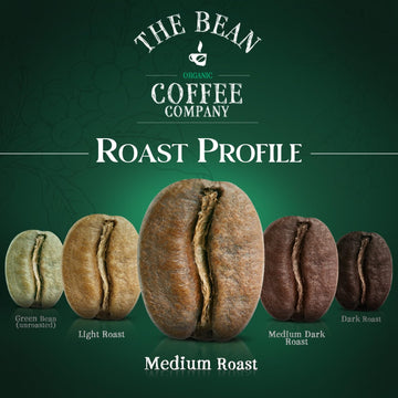 The Bean Organic Coffee Company Caramel, Medium Roast, Whole Bean Coffee, 16-Ounce Bags (Pack Of 2)