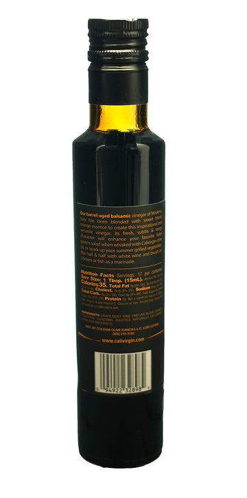 Calivirgin Balsamic Vinegar - Blood Orange Flavored Traditional Balsamic Vinegar - Thick, Velvety, Authentic Italian Balsamic Vi