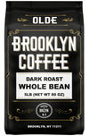 BROOKLYN COFFEE Whole Bean, Classic Dark Roast (5lb) Bold, Smooth Taste, Intense Aroma - Fresh Bulk Coffee Beans Roasted Weekly