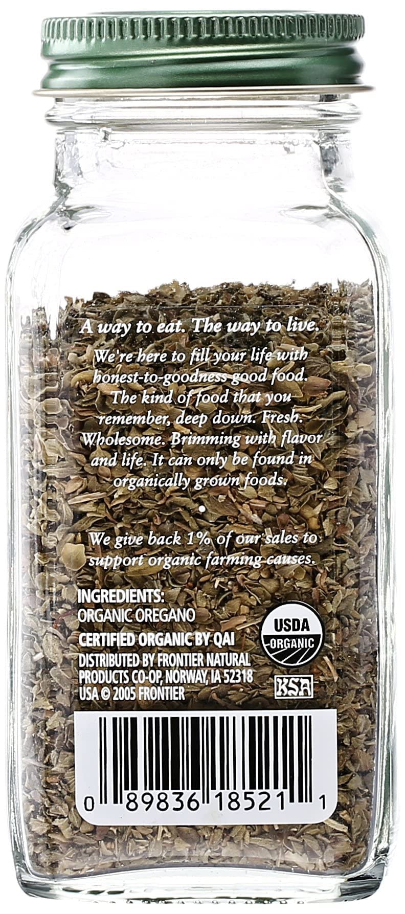 Simply Organic Oregano Leaf, Cut & Sifted, Certified Organic | 0.75 Oz | Origanum Onites