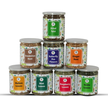 Loose Leaf Tea Set | Upto 450 Servings | Set Of 8 Teas For Wellness And Flavor Enthusiasts | Experience Blissful Infusion & Refr