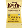 Kettle Brand Potato Chips, Parmesan Garlic Kettle Chips, 8.5 Oz