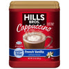 Hills Bros. Instant Cappuccino Mix, Sugar Free French Vanilla, 12 Oz, Convenient Hot or Iced Coffee, Frothy & Rich Flavor