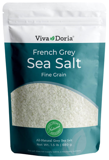 Viva Doria Sel gris French Light grey Sea Salt 1.5 lb (24 oz)