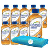 Electrolit Orange Hydration Drink with Electrolytes 21 fl oz Plastic Bottles 9 Pack + 1 Microfiber Cooling Towel by KOOL8SHOP In