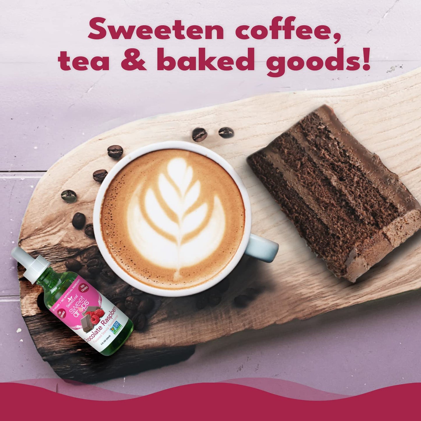 Sweetleaf Stevia Liquid Sweet Drops - Chocolate Raspberry Flavored Drops, Stevia Liquid Sweetener, Zero-Calorie, Sugar-Free Syru