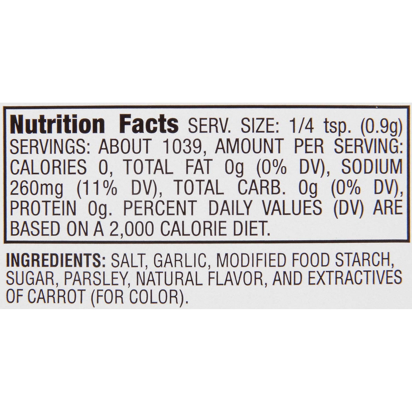 Lawry'S Coarse Ground Garlic Salt With Parsley (33 Oz.)