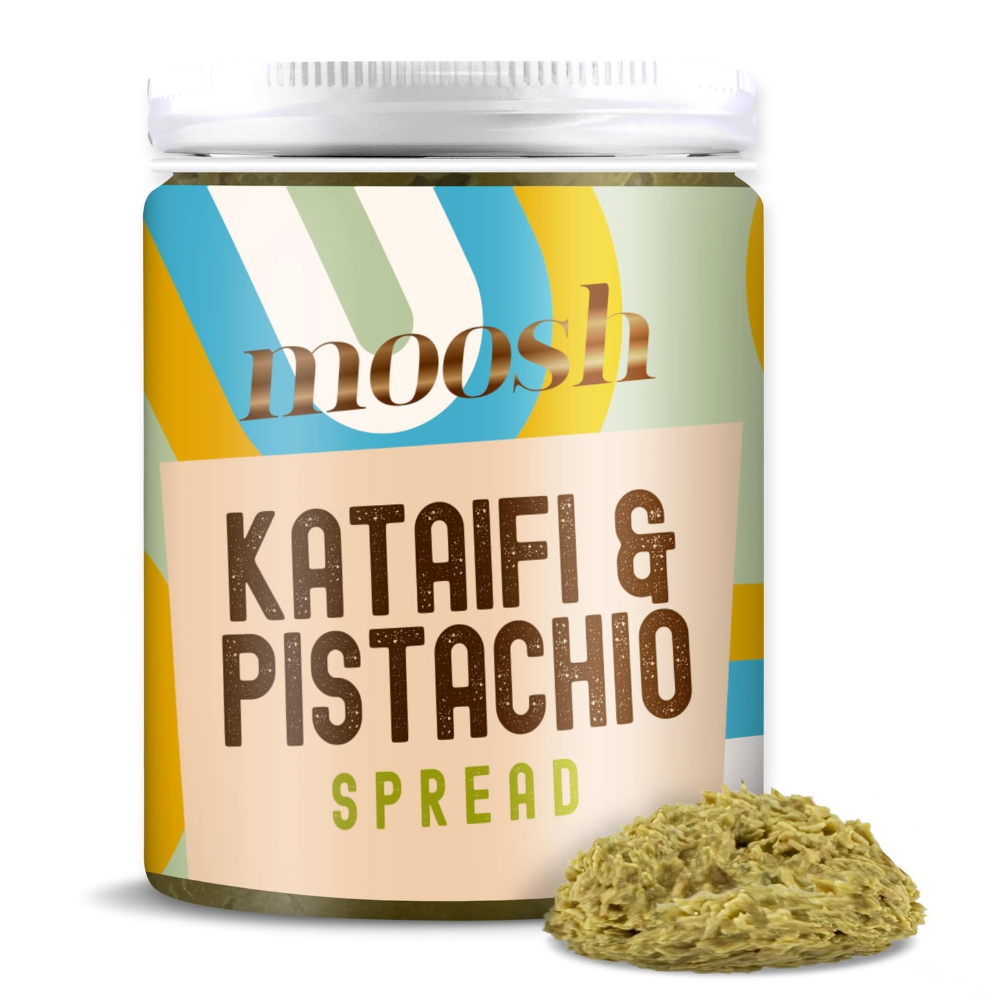 Moosh Dubai Chocolate Bar Filling - Viral Pistachio & Kataifi Spread for Desserts, Toast, and Candy Making (8 oz)