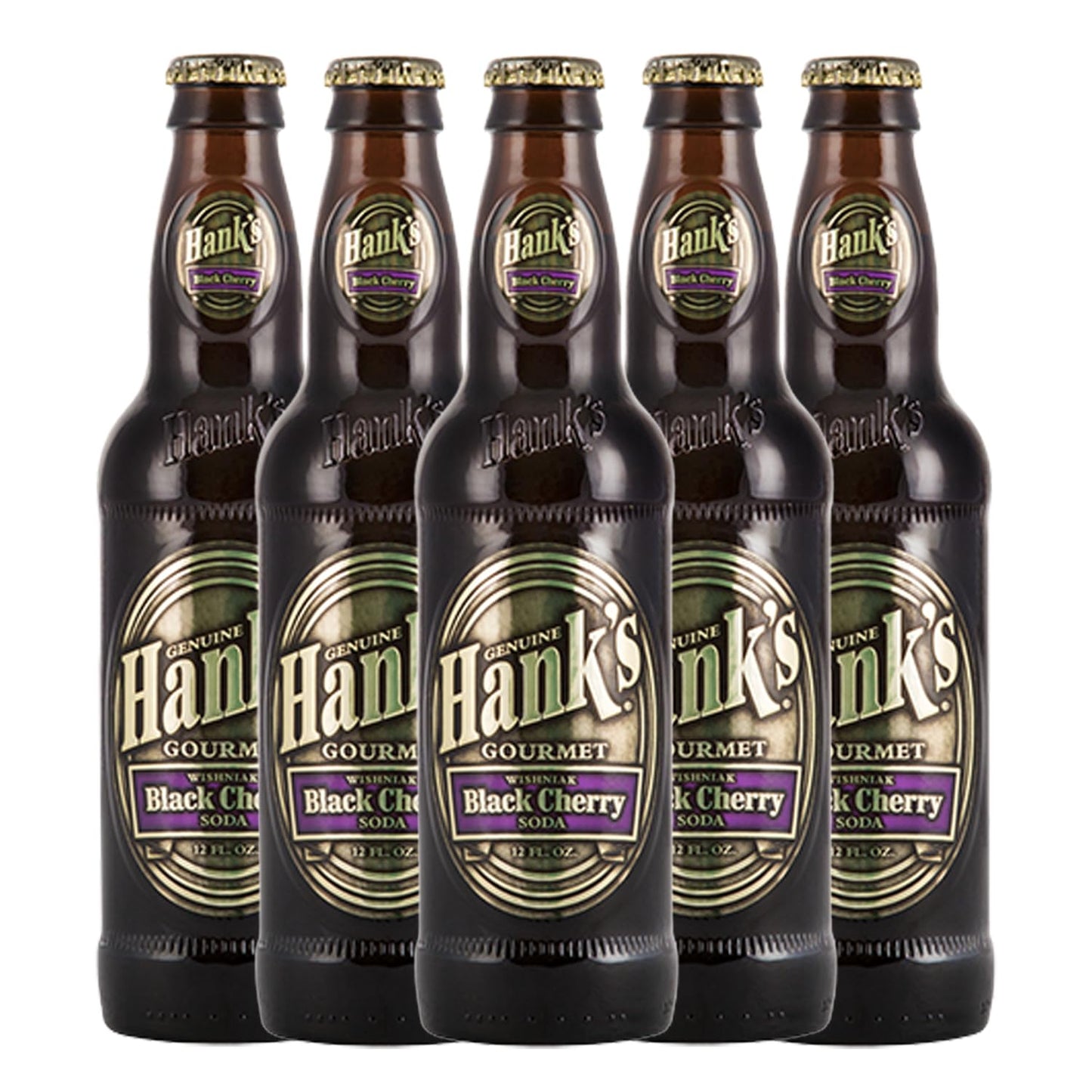 HankS Genuine Gourmet Black Cherry Soda 12 Fl Oz Bottles - Top-Grade Craft Soda With Bold Creamy Flavor - Made With Wishniak Cherries Pack Of 30