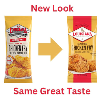 Louisiana Seasoned Chicken Fry Batter 9 Oz (Pack Of 3) - Crispy Southern Coating Mix For Fried Chicken - Delicious And Convenient Coating Filled With Cajun Flavor - Easy To Make Recipe - Just Add Water