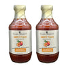 Gourmet Warehouse Smoky Peach BBQ Sauce, Handcrafted In Small Batches Gluten-Free, HFCS-Free, Delicious Sauce 16 Ounces Bottle (