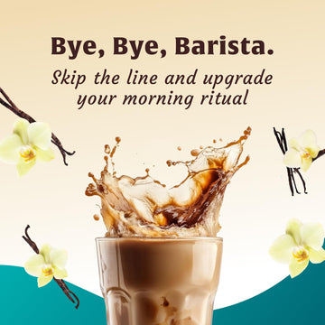 FlavCity Caf? Vanilla Latte - Flavored Instant Coffee Powder Mix with Grass-Fed Whole Milk & Real Vanilla - Instant Latte Made from Real Ingredients - All In One Just Add Water (20 Servings)