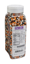 Decopac Spooky Halloween Edible Decorations Sprinkles Quins, Multicolored - Orange, White And Black, 18 Ounces