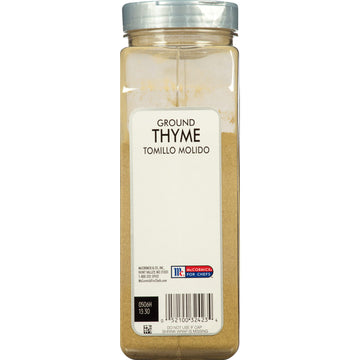 McCormick Culinary Ground Thyme Seasoning, 11 oz - Ideal for Soups, Chowders, Meat, Seafood, and More