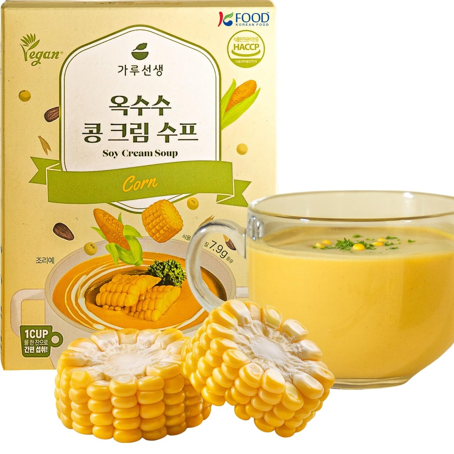 K FOOD KOREAN FOOD Corn Soy Cream Soup 1.41oz(40g)*3packs Ready-to-Eat Breakfast