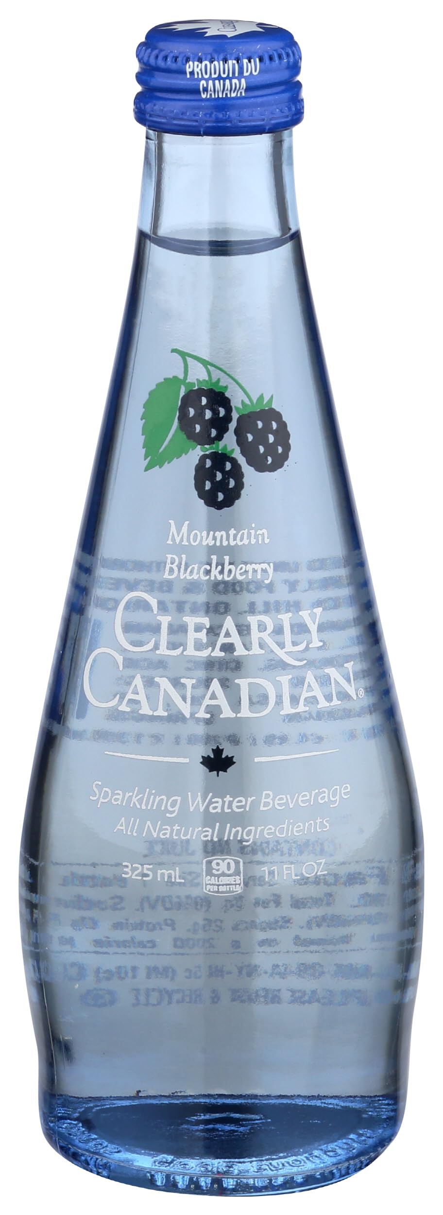 Clearly Canadian Mountain Blackberry Flavored Sparkling Water 11 Fluid Ounces (Pack Of 12)