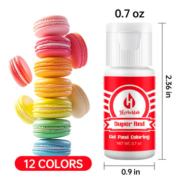 Gel Food Coloring 12 Colors X 0.7 Oz Concentrated Gel Based Food Dye Vibrant Icing Colors Neon Edible Food Color For Icing Bakin
