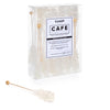 Candy Envy - White Caf Sugar Sticks Mini Rock Candy - 18 Individually Wrapped Sugar Stirrer - Original Sugar Flavored