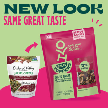Orchard Valley Harvest Salad Toppers Glazed Pecans With Sweetened Cranberries & Roasted Pepitas, 3.5 oz (Pack of 6) Resealable B