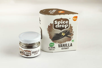 Spice Drop Vanilla Natural Extract | For Cooking, Baking, Food, Milk, Ice Cream, Cake | 20 Ml