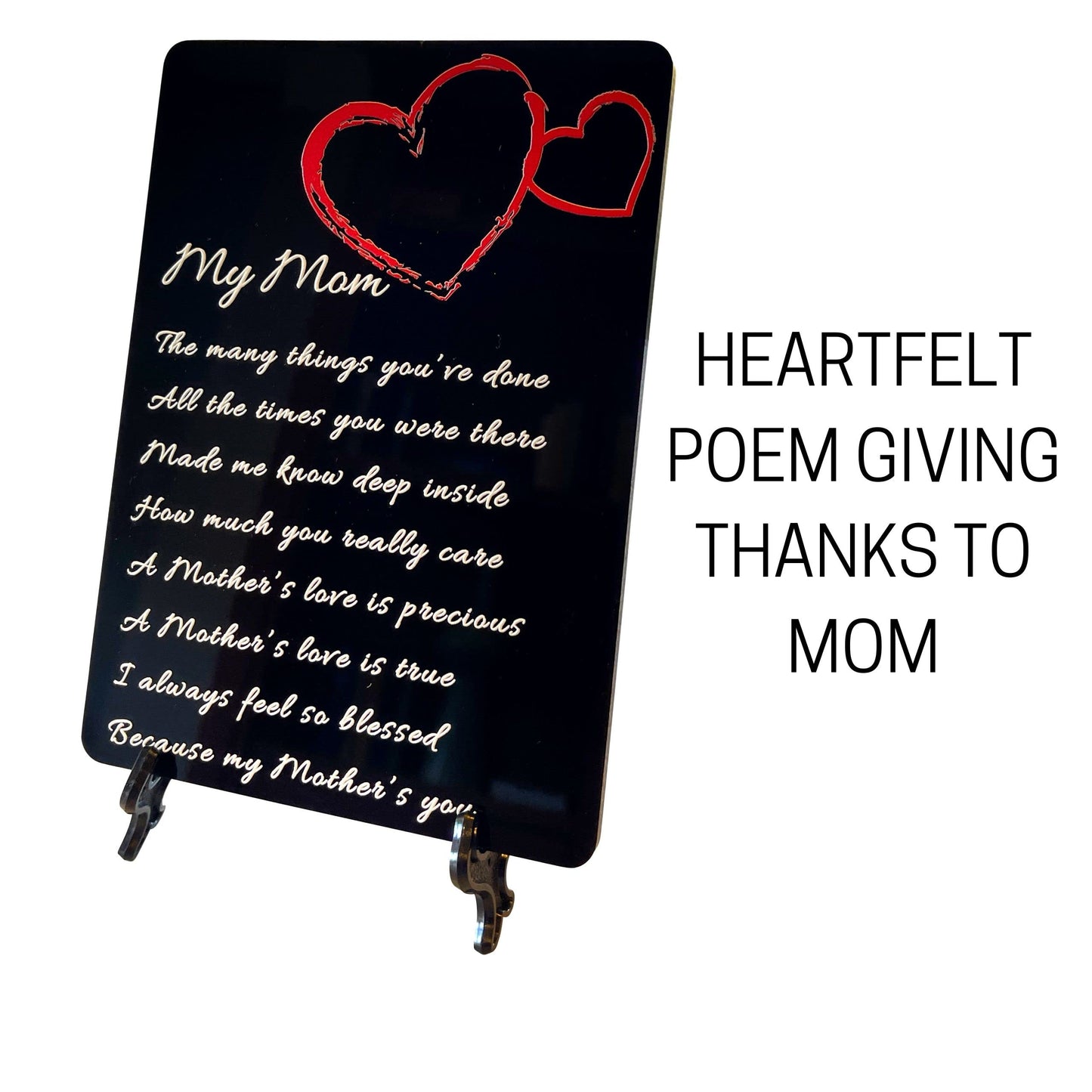 Mother Poem Gift Plaque For Mom From Daughter Or Son With A Stand (5 X 7 Inches) Perfect For Motheras Day Valentineas Day Or A B