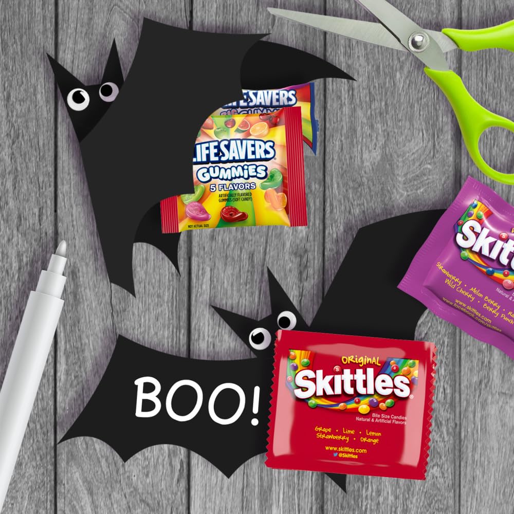 Life Savers Gummies & Skittles Original & Wild Berry Halloween Variety Bag, 35 Pieces