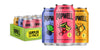 Popwell Variety Pack Better-For-You Prebiotic Soda with 6g Fiber 1g Sugar Vitamins and Immunity Support 12 fl oz 12 count (Blackberry Lime Cherry Citrus Tropical Mango)