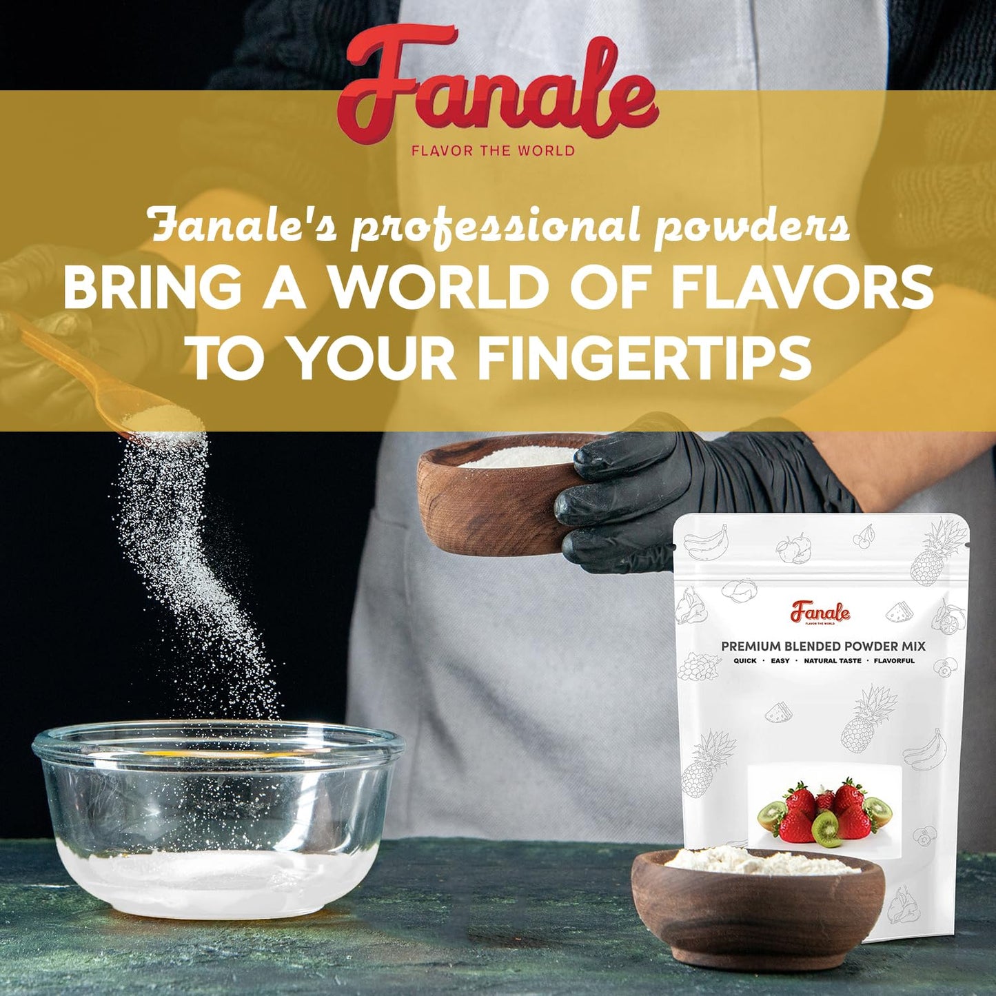 Fanale Premium Horchata Bubble Tea Flavoring Powder | Perfect For Baking, Smoothies, Desserts And Drinks | Instant Flavoring Pow