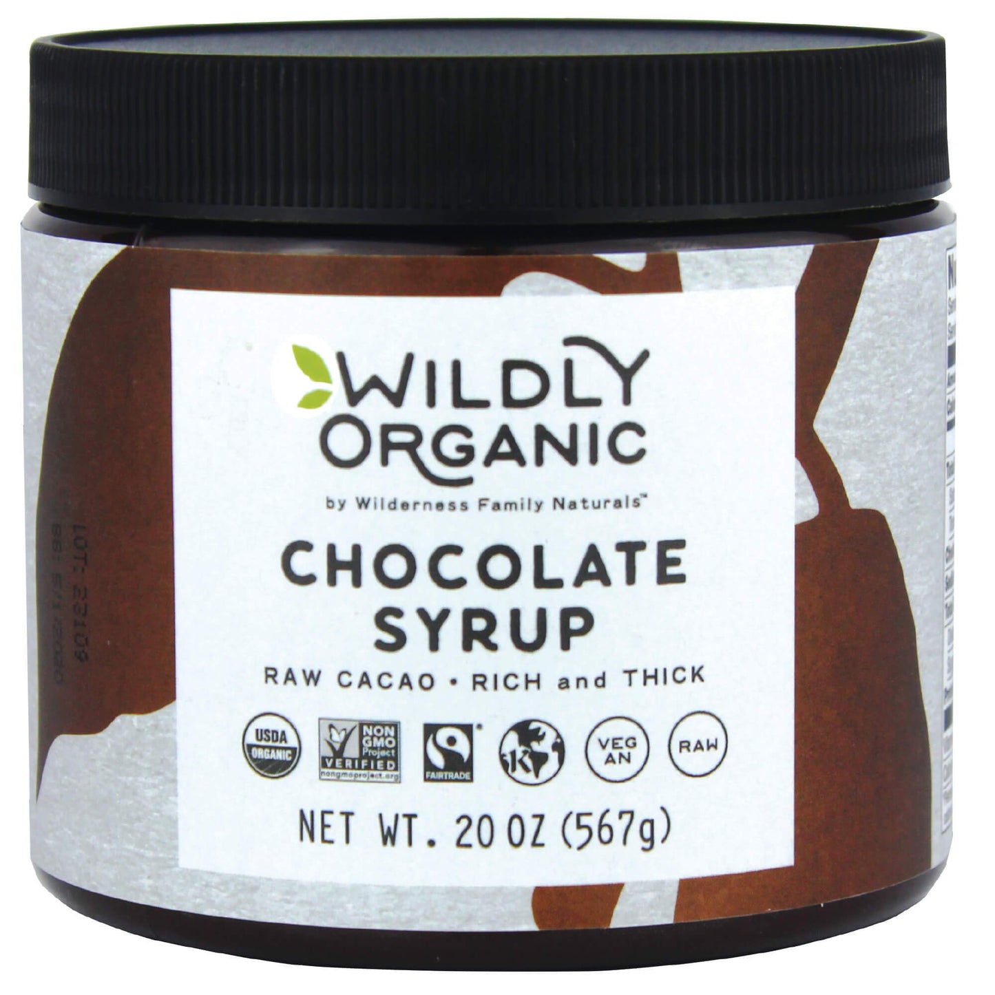 Wildly Organic Chocolate Syrup 20 Oz - Organic, Dairy-Free, Fair Trade, Non-Gmo, Kosher, Vegan, Premium Rich Chocolate Flavor |