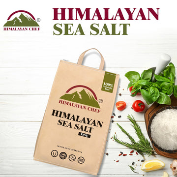 Himalayan Chef Gourmet Sea Salt, Fine Grain 320 Ounce, Classic Sea Salt, All-Natural & Pure, Unrefined, Gluten Free, Sea Salt fo