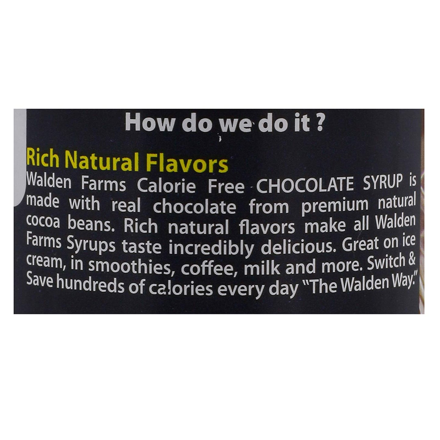 Walden Farms, Chocolate Syrup Calorie-Free, 12 OZ