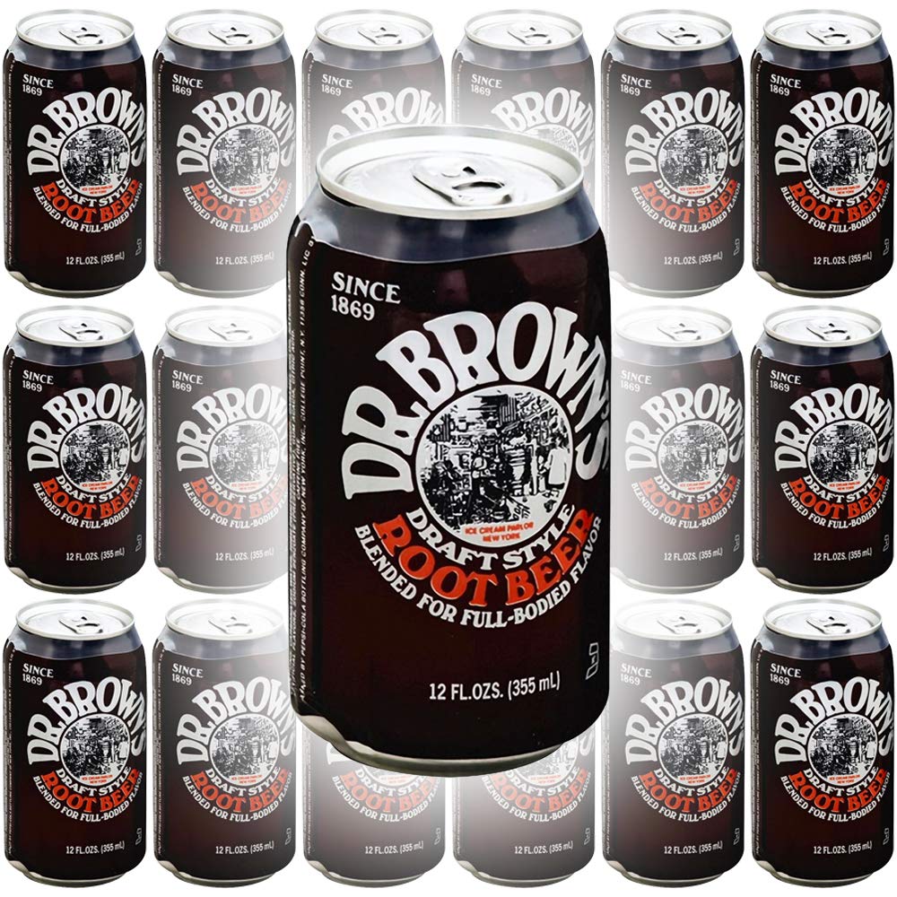Dr. Browns Soda Root Malt Drink 12 Oz Can (Pack Of 18 Total 216 Oz)