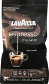 Lavazza Espresso Italiano Ground Coffee, 100% Arabica, 20 Oz Soft Bag, Espresso Italiano, 20 Oz Premium Quality, 100% Arabica, Gluten Free