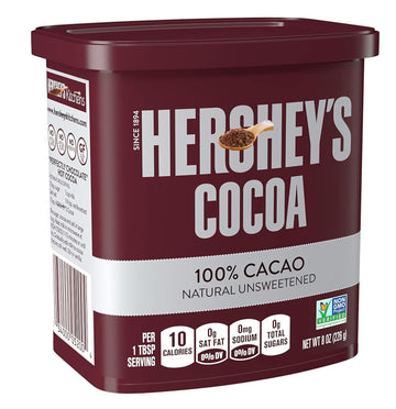 Cacao Natural Unsweetened Cocoa Powder Can 8 oz Pack of 2 - Perfect for Baking & Smoothies Non-GMO Certified Gluten-Free 226G Value Pack of 2 Cans (16 oz)