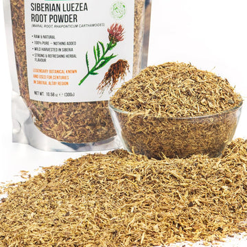Siberian Green Maral Root Tea Loose Powder 300G (10.58Oz) With Ginseng Eleuthero Wild Harvested Leuzea Rhaponticum Carthamoides From Altai