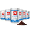 illy Ground Coffee Espresso - 100% Arabica Coffee Ground - Classico Decaf Roast - Notes of Caramel, Toasted Bread & Chocolate -