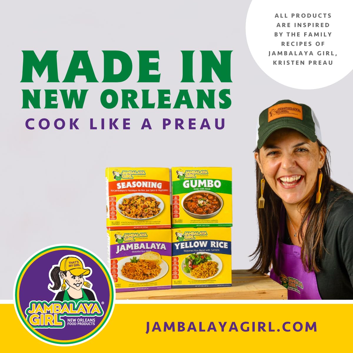 Jambalaya Girl Jambalaya Seasoned Rice Blend, 8 Oz (4 Pack)