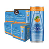 Clearly Canadian Orchard Peach Sparkling Spring Water Beverage, Natural & Carbonated, Flavored Seltzer Water, 1 Case (24 Cans X